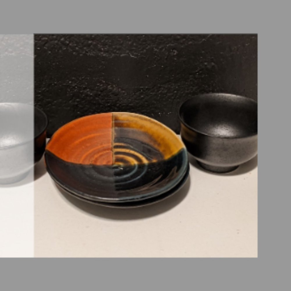 Kotobuki Plate and Cup Ceramic Set of 2